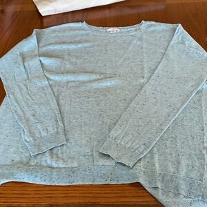 Women’s XL CASLON lightweight lite blue long sleeves 98% cotton 2% poly